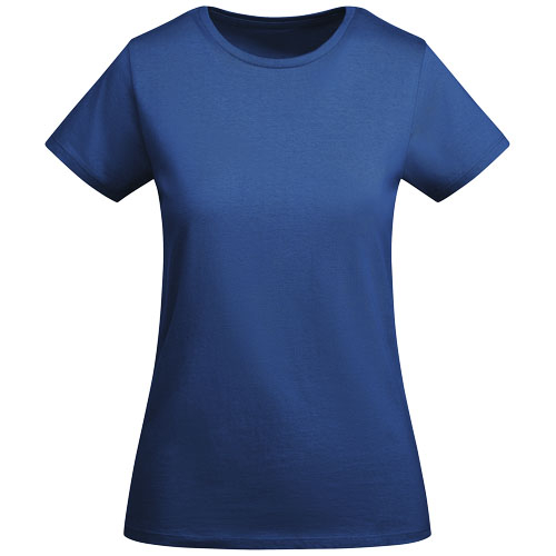 T-shirt femme coton bio 175gr personnalisé Breda ROLY Bleu royal